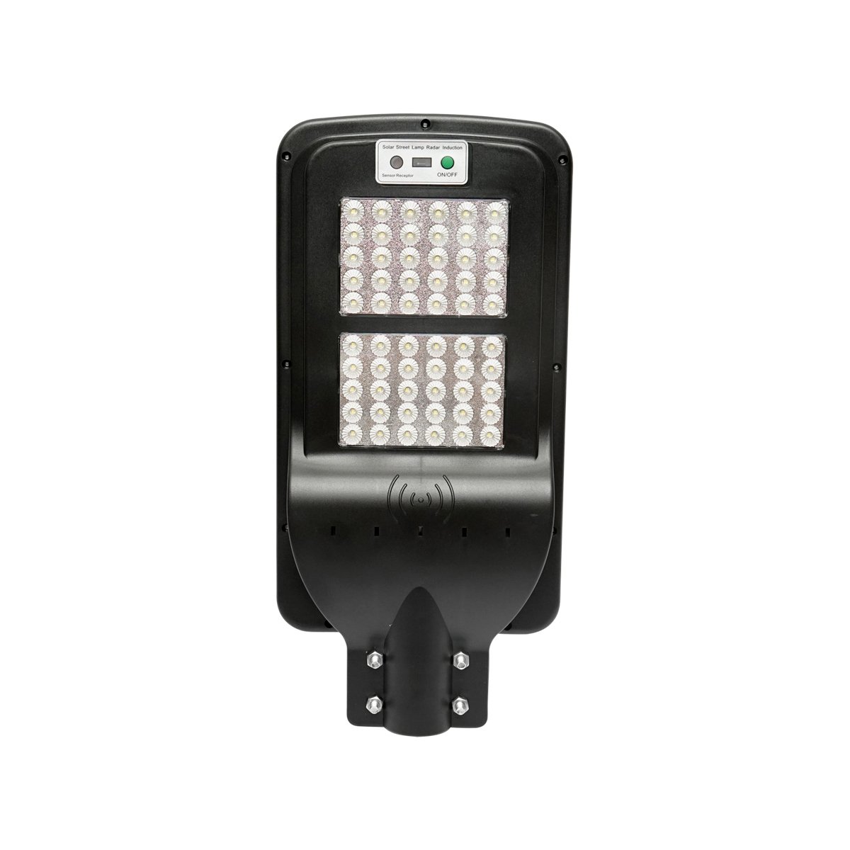 Lampa solara LED iluminat stradal 60W, 6500K, IP65 cu panou solar senzor de miscare si prindere pe stalp Breckner Germany